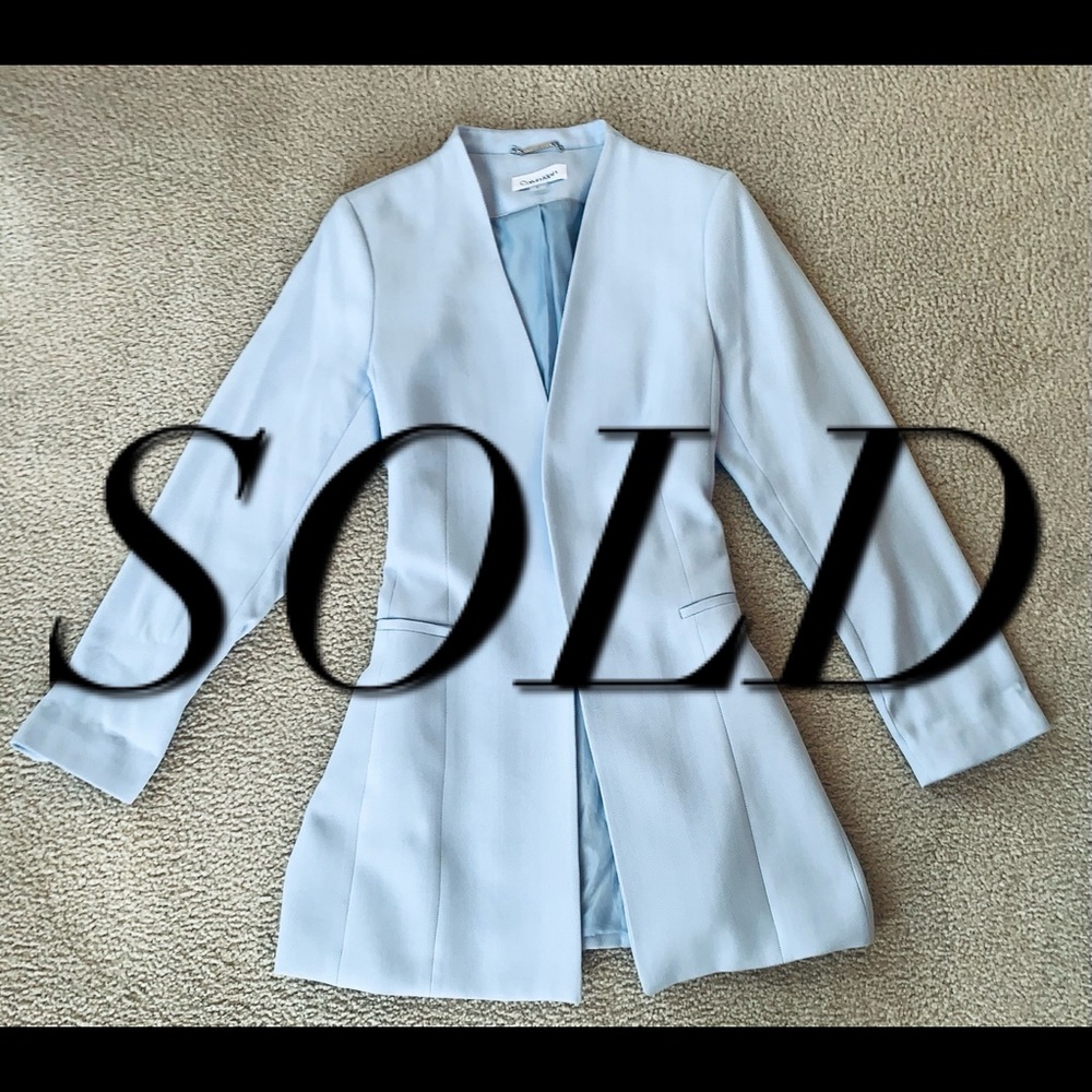Calvin Klein Women's Jacket/ Coat Baby Blue Size16